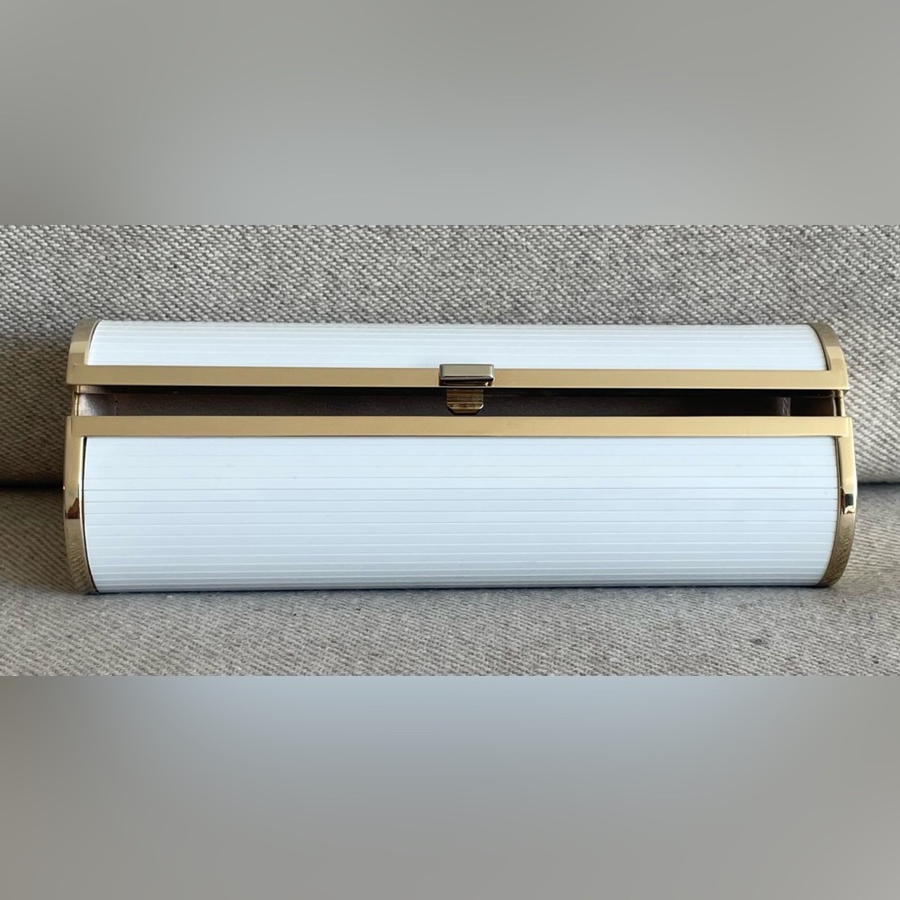 Jimmy Choo White Cylinder Acrylic Evening Clutch Bag - Picture 5 of 10